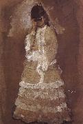 Edgar Degas The woman take the telescope look at the opera Sweden oil painting artist